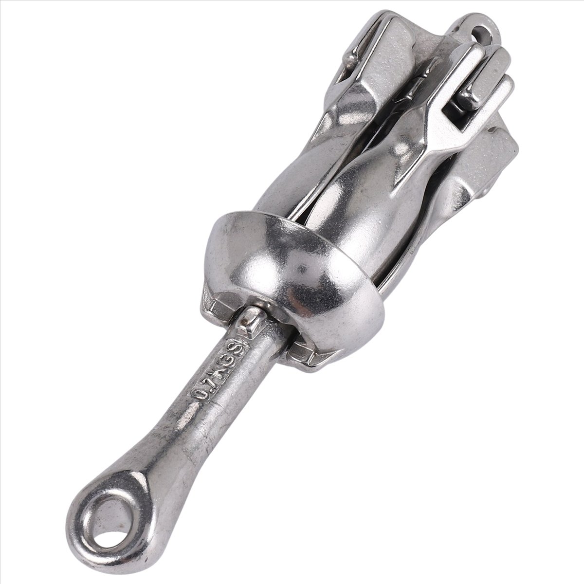 Fishing Boat Anchor - L79A インフレータブルボート用316ステンレス鋼製金属アンカー、ボート、カヤック、ディンギー、ラフト、釣りボート、カヤック用、重量0.7kg